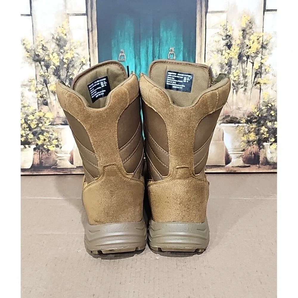 Interceptor Combat Boots Suede Mens 12 Tan Brown Coyote Tactical Hiking Adult